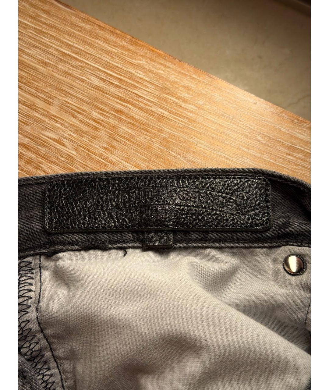 CHROME HEARTS Антрацитовые хлопковые джинсы, фото 5