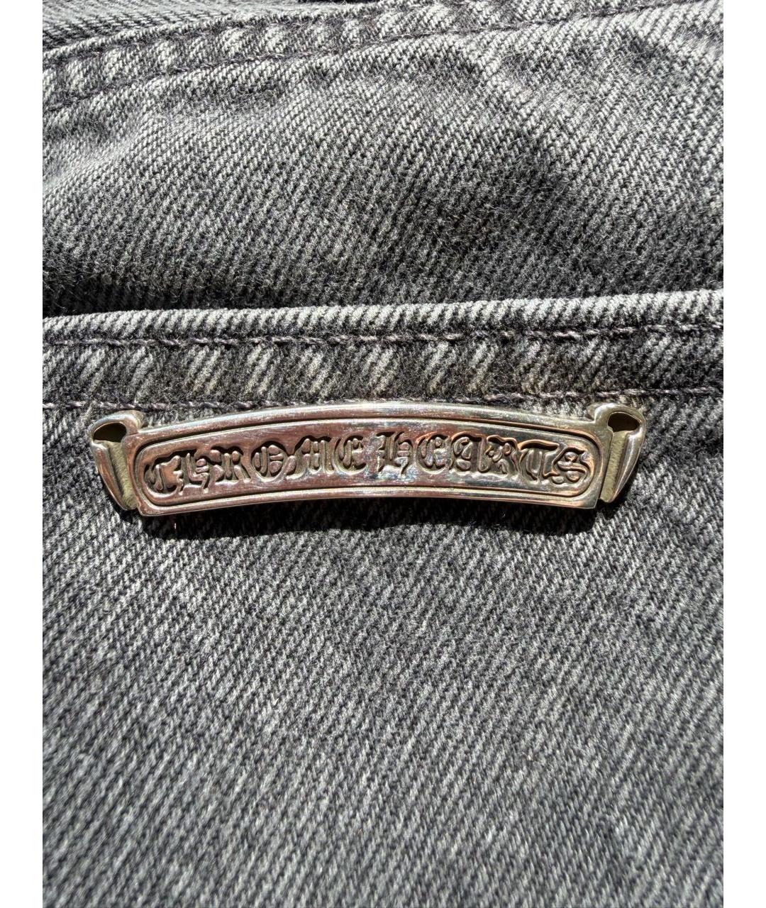 CHROME HEARTS Антрацитовые хлопковые джинсы, фото 3