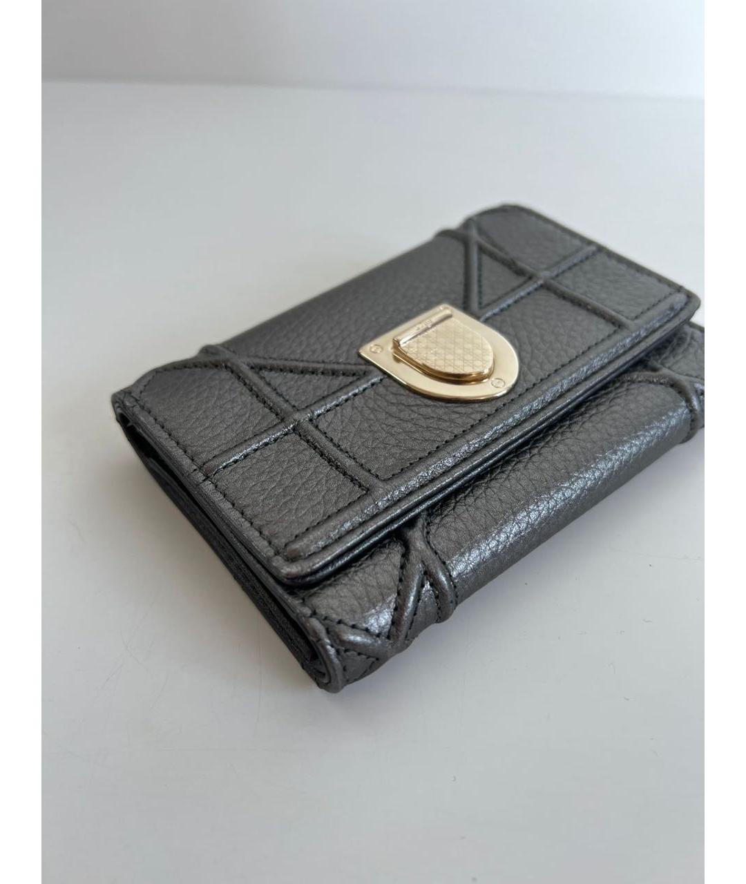 CHRISTIAN DIOR Серый кошелек, фото 2