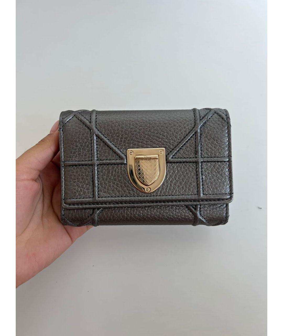 CHRISTIAN DIOR Серый кошелек, фото 9