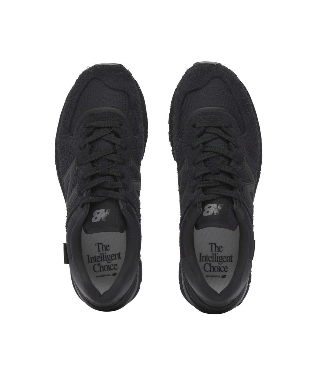 NEW BALANCE Черные замшевые низкие кроссовки / кеды, фото 6