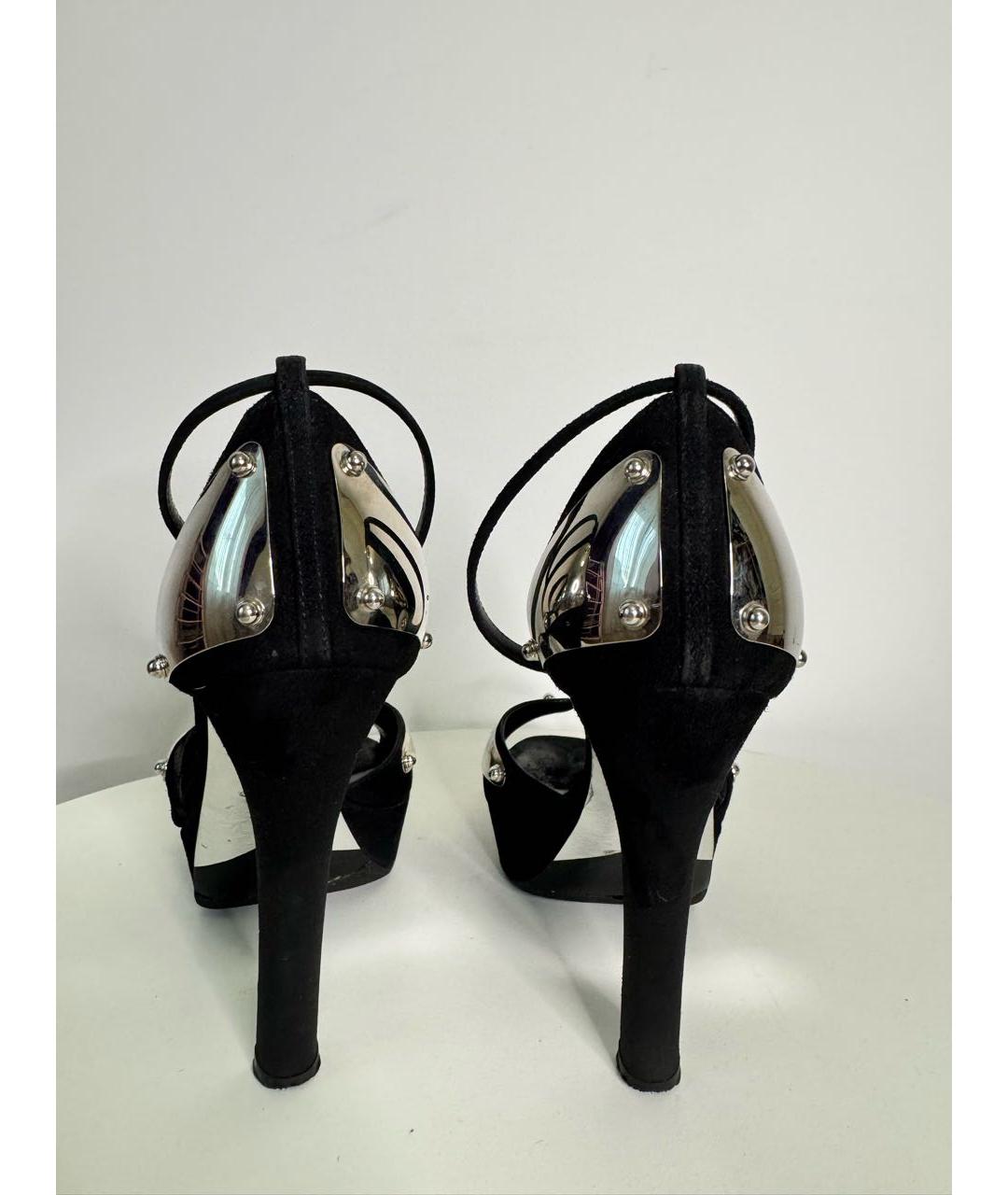 GUCCI Черные замшевые туфли, фото 4