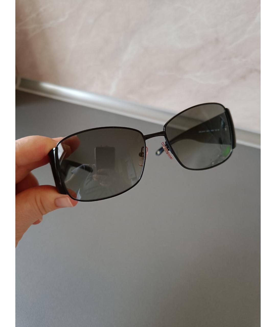 VERSACE Черные пластиковые солнцезащитные очки, фото 2