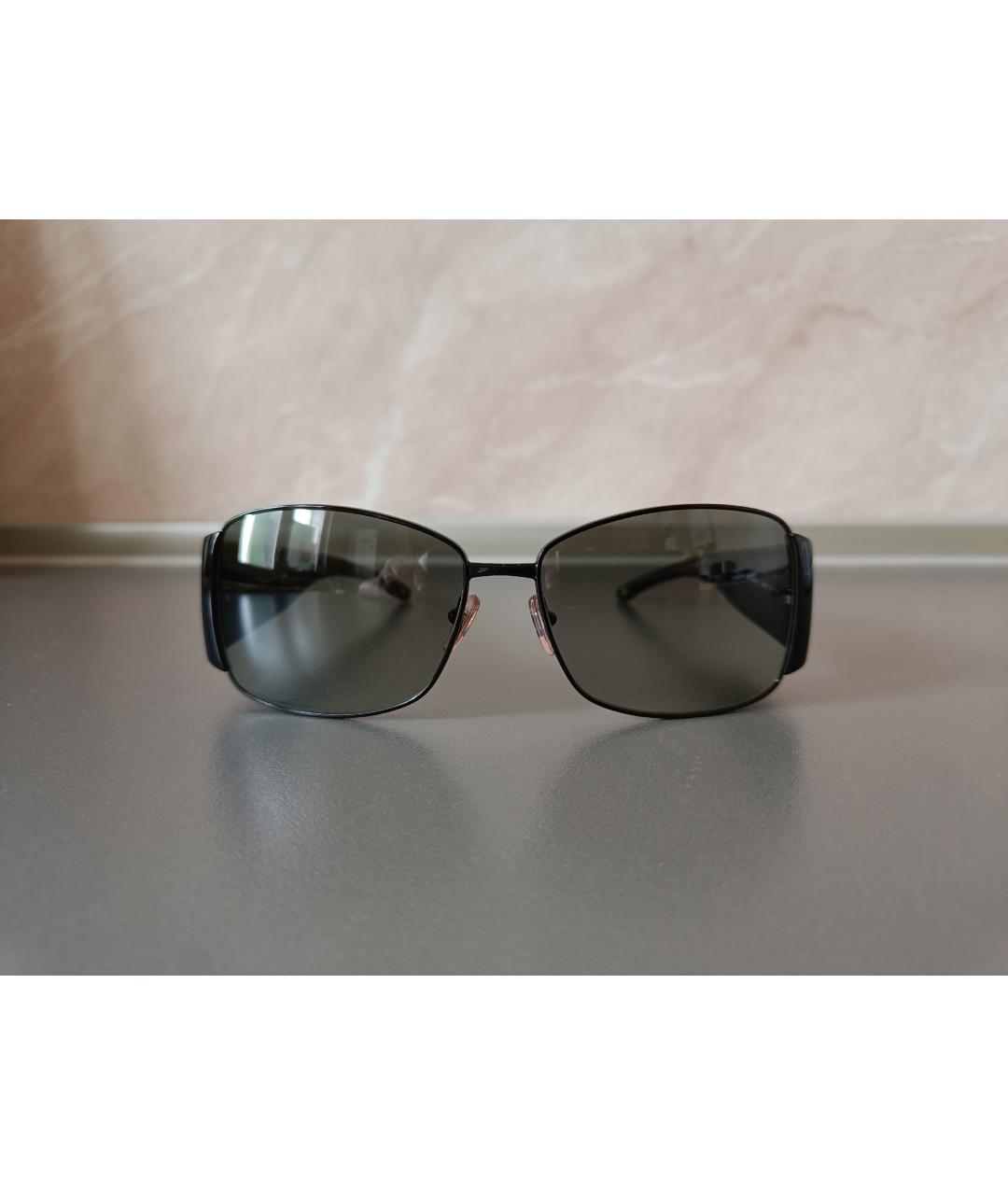 VERSACE Черные пластиковые солнцезащитные очки, фото 10