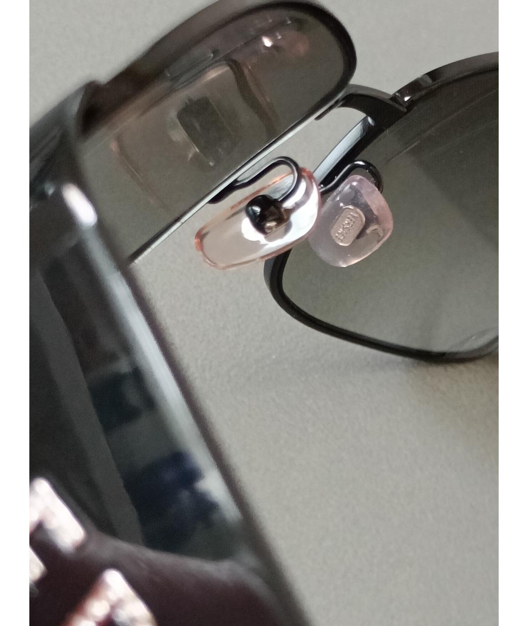 VERSACE Черные пластиковые солнцезащитные очки, фото 6