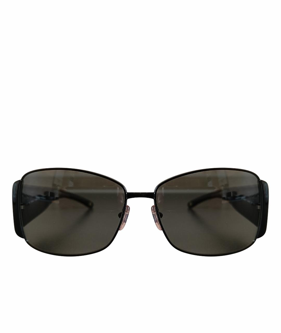 VERSACE Черные пластиковые солнцезащитные очки, фото 1