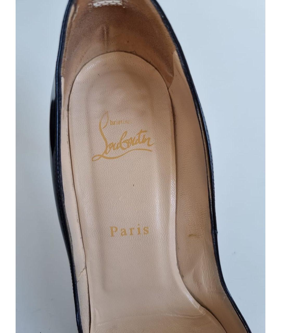 CHRISTIAN LOUBOUTIN Черные туфли из лакированной кожи, фото 8