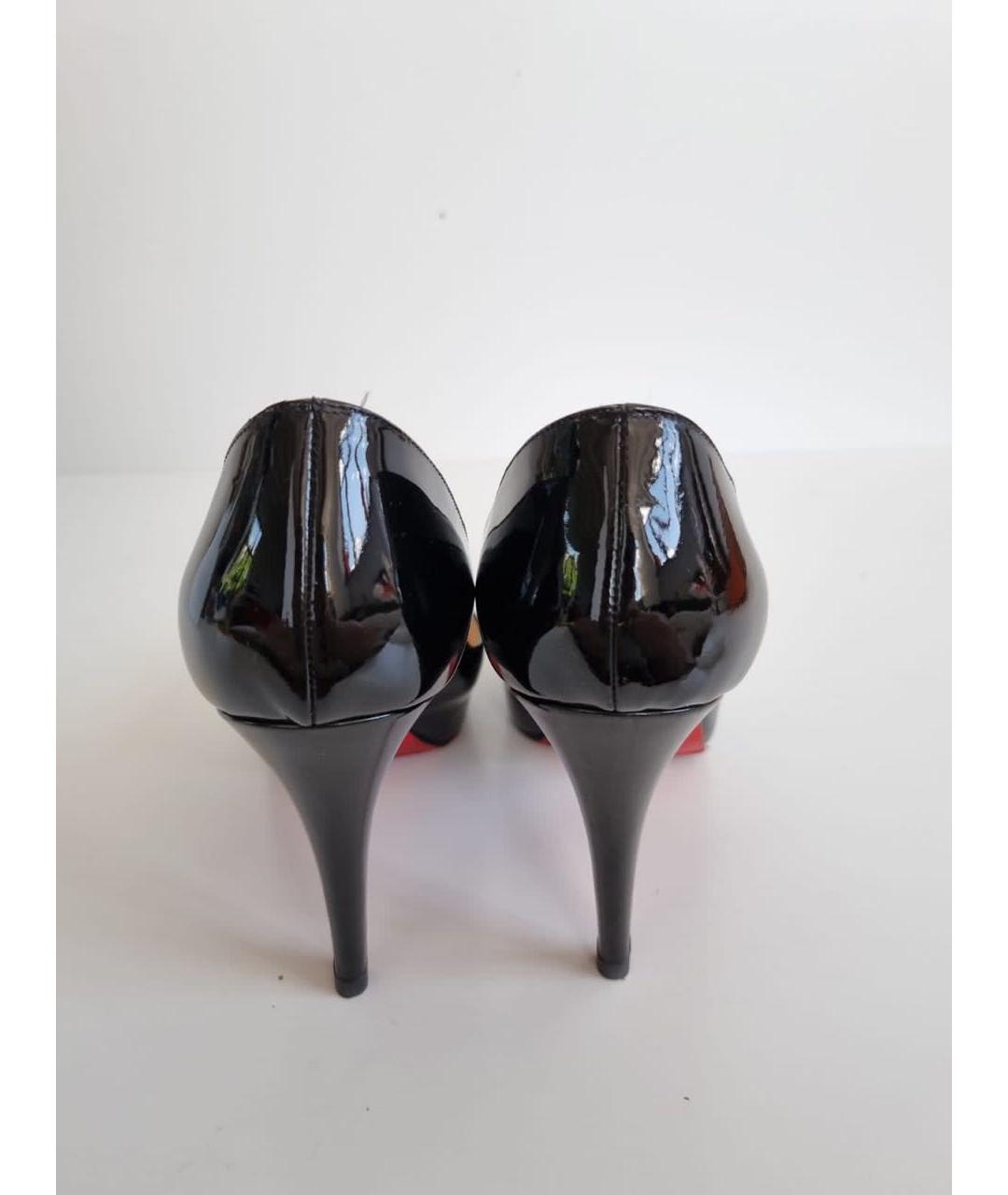 CHRISTIAN LOUBOUTIN Черные туфли из лакированной кожи, фото 4