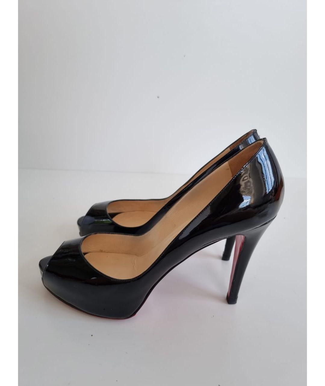 CHRISTIAN LOUBOUTIN Черные туфли из лакированной кожи, фото 3