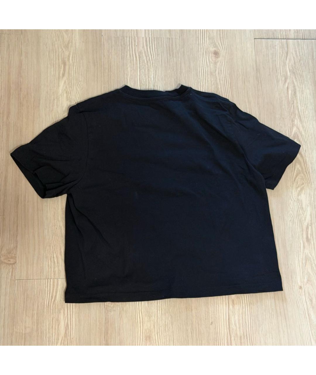 J.W.ANDERSON Черная хлопковая футболка, фото 2