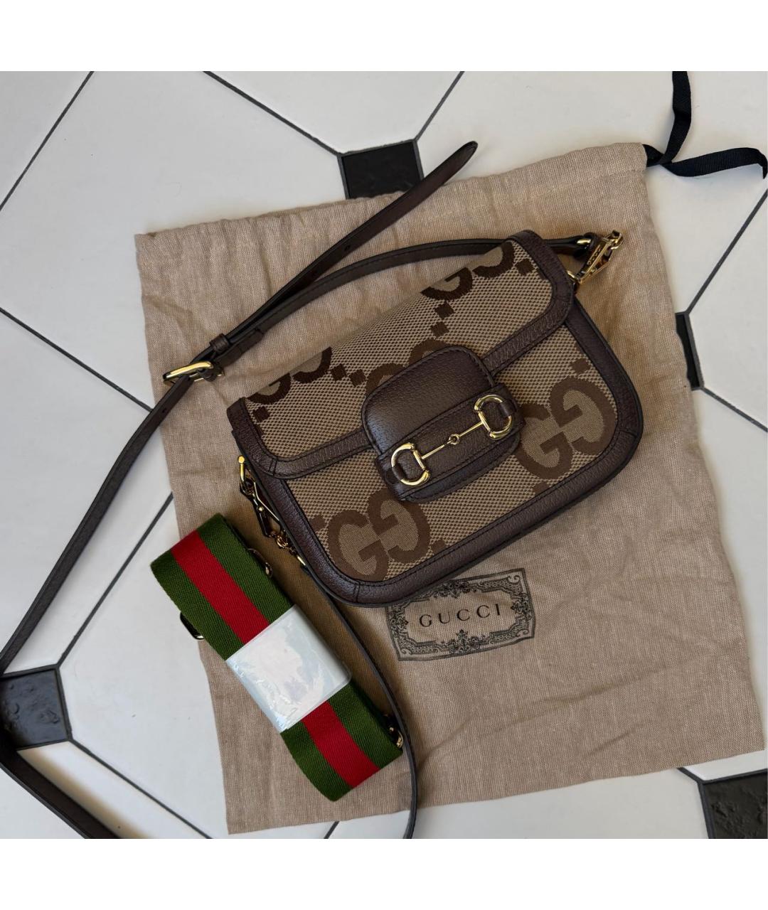 GUCCI Коричневая сумка через плечо, фото 6