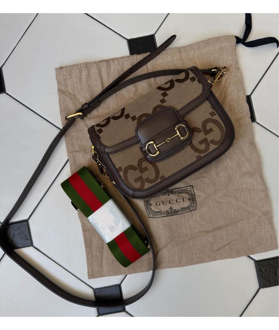 GUCCI Коричневая сумка через плечо, фото 5