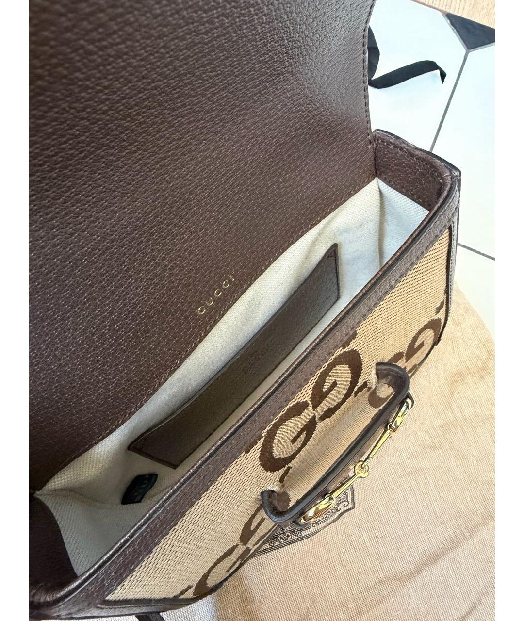 GUCCI Коричневая сумка через плечо, фото 4