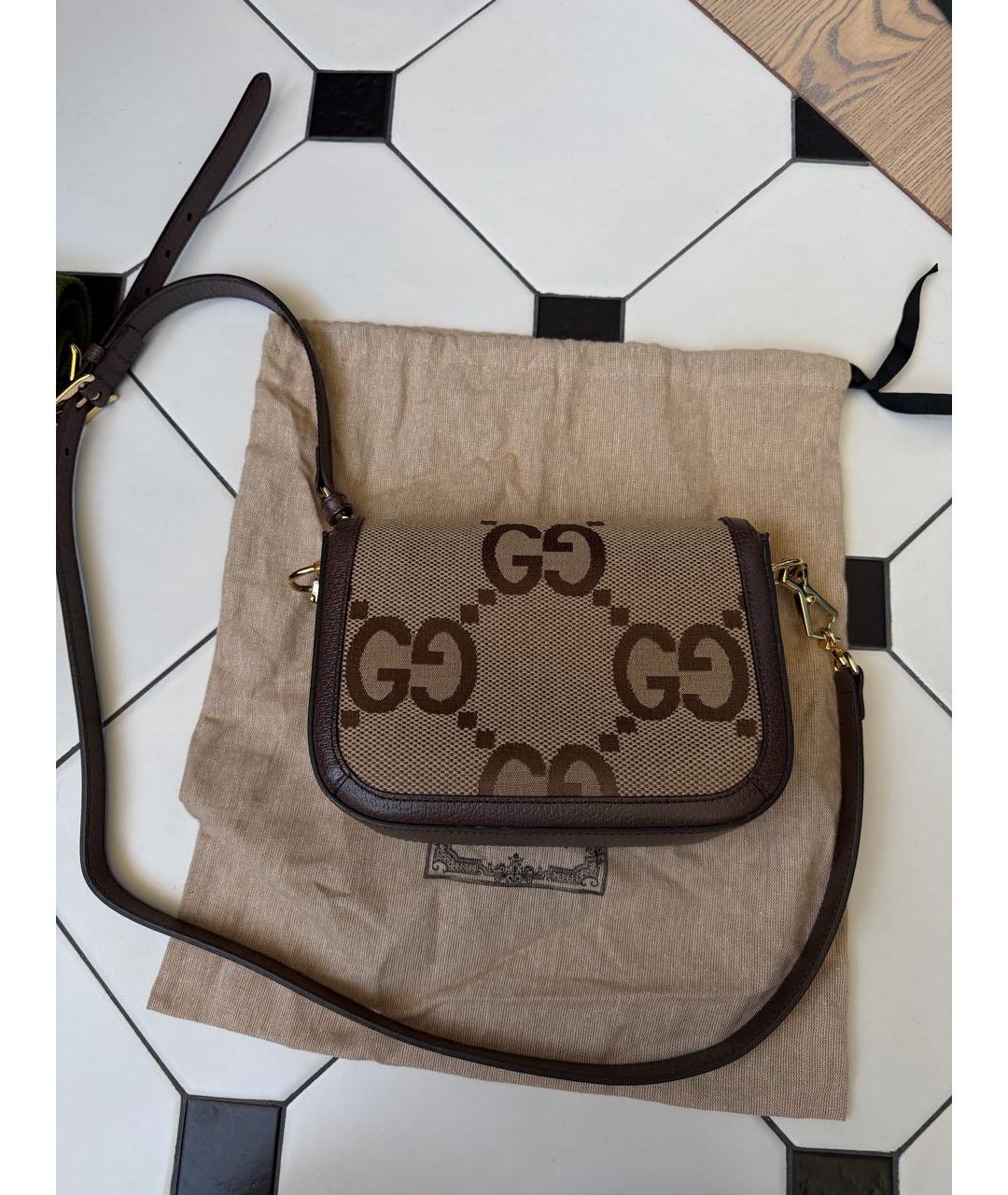 GUCCI Коричневая сумка через плечо, фото 3