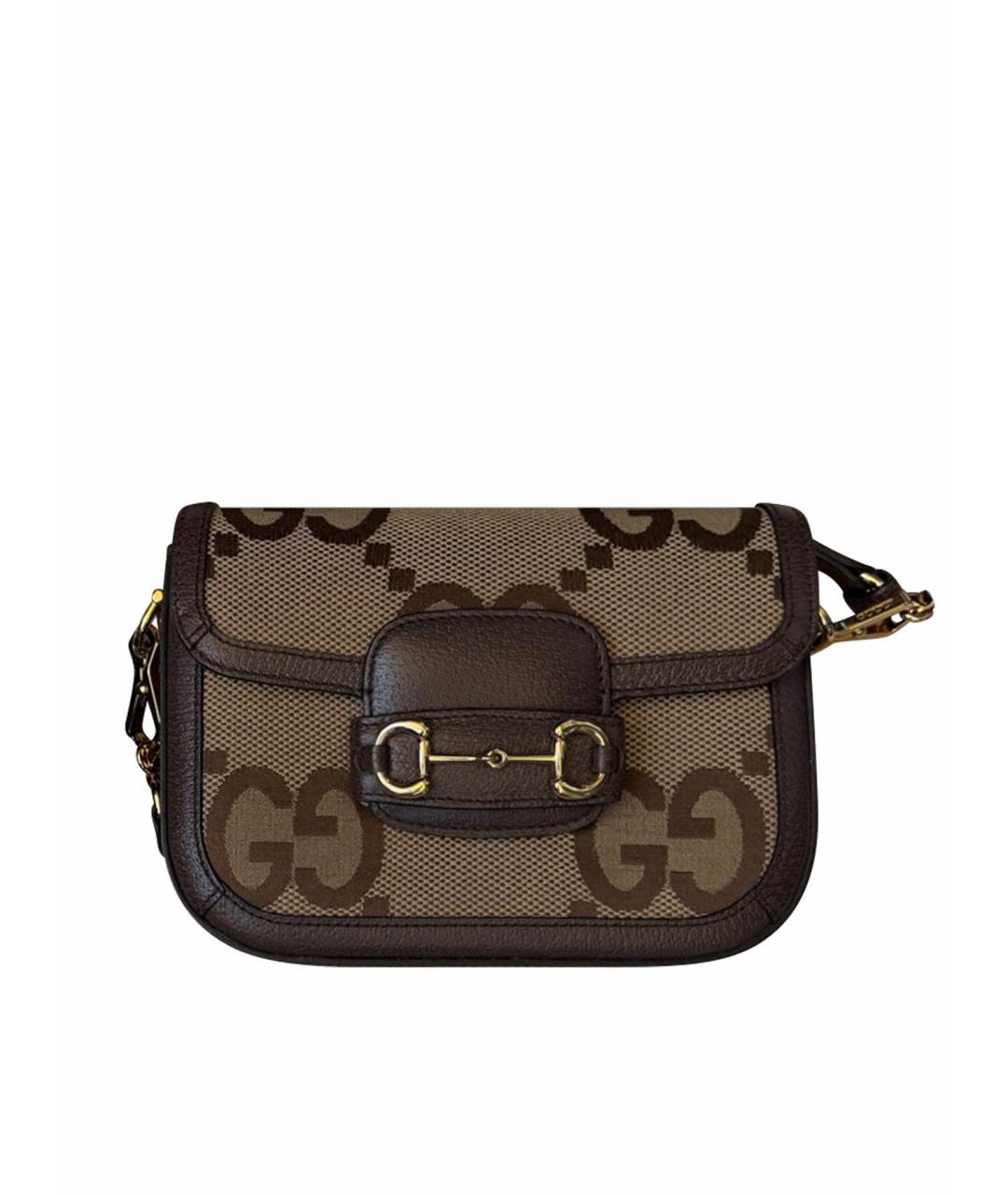 GUCCI Коричневая сумка через плечо, фото 1