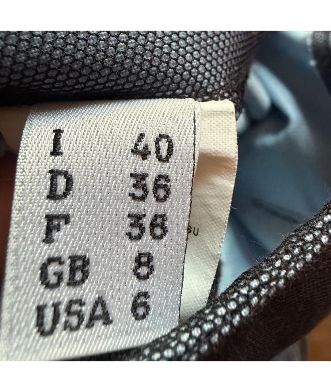 MOSCHINO Синяя хлопковая юбка макси, фото 3