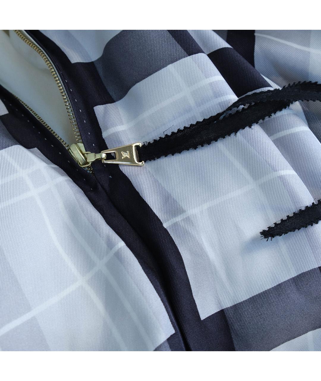 LOUIS VUITTON Серое шелковое повседневное платье, фото 5