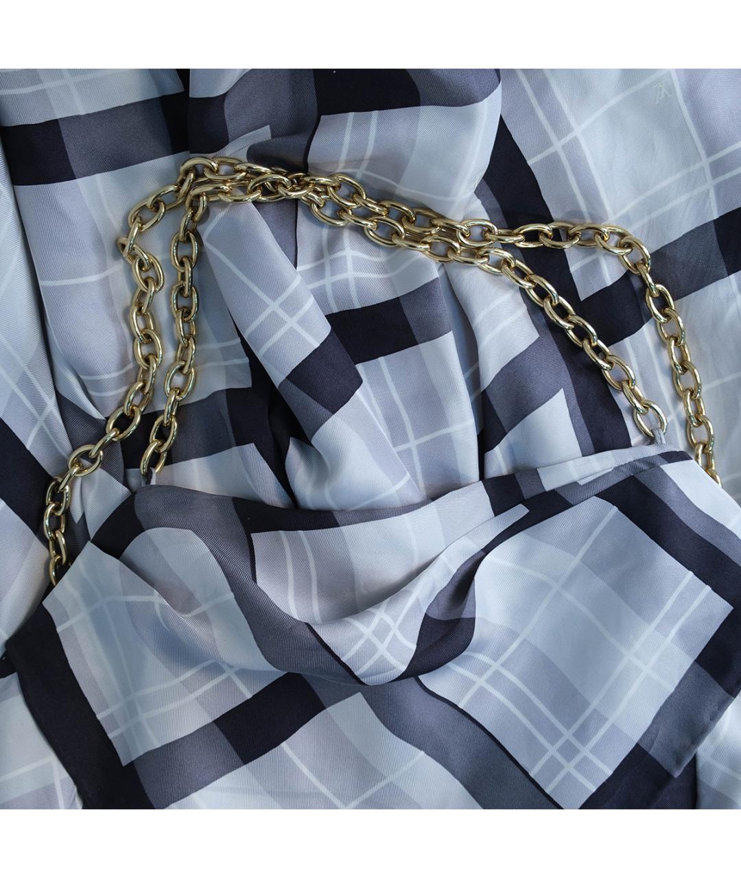 LOUIS VUITTON Серое шелковое повседневное платье, фото 4