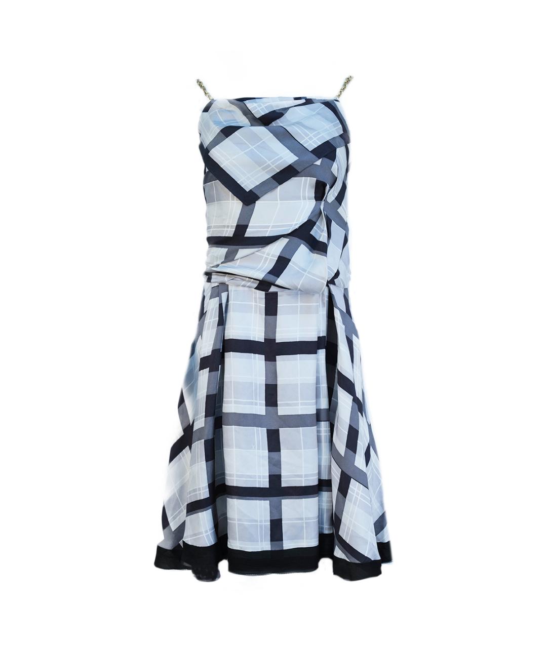 LOUIS VUITTON Серое шелковое повседневное платье, фото 6