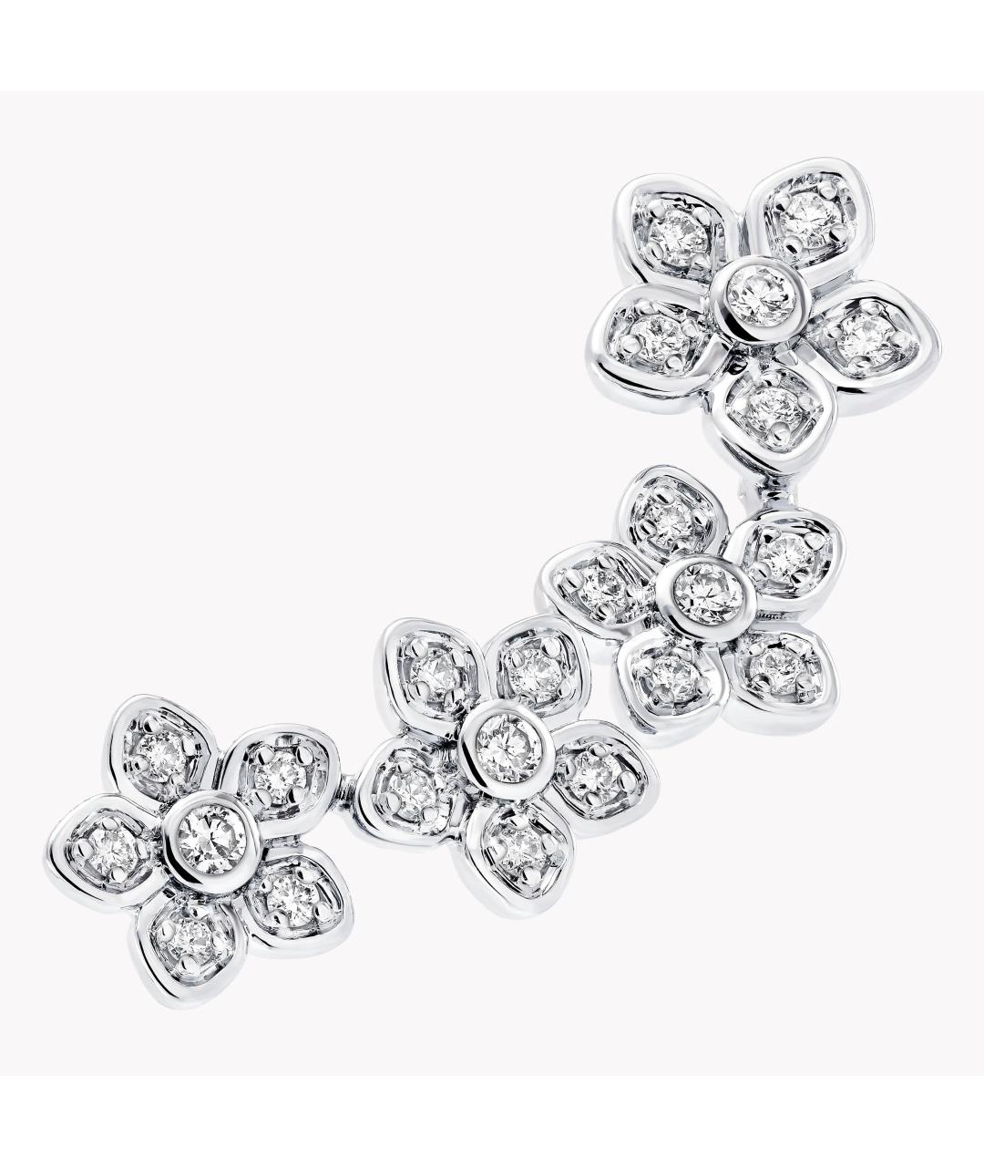 GRAFF Серебряные серьги из белого золота, фото 3