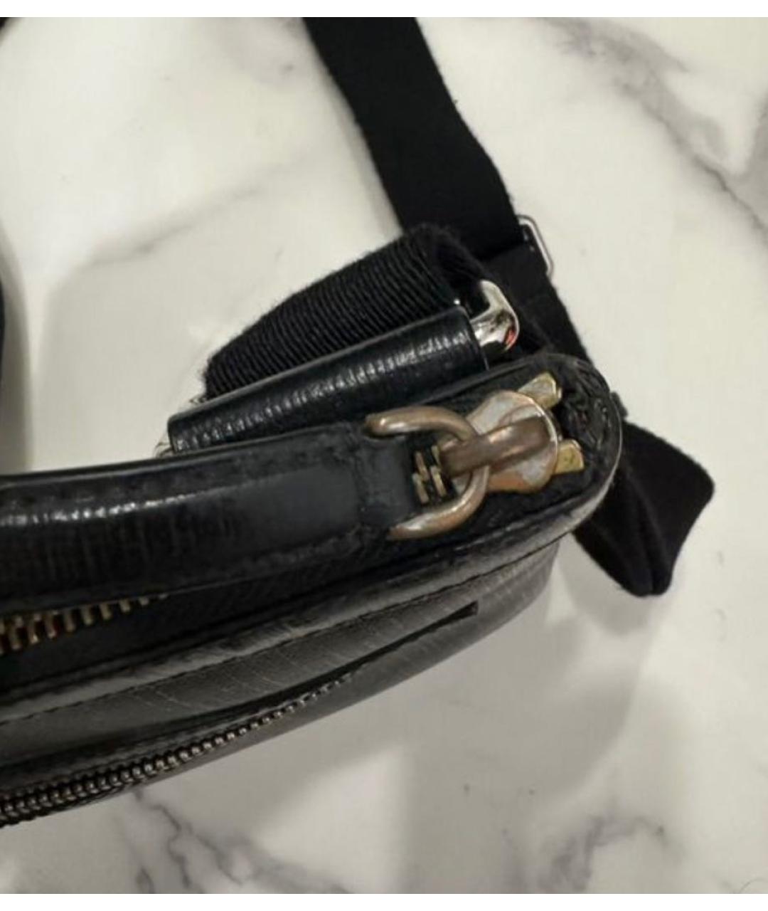 BURBERRY Черная сумка на плечо из искусственной кожи, фото 8