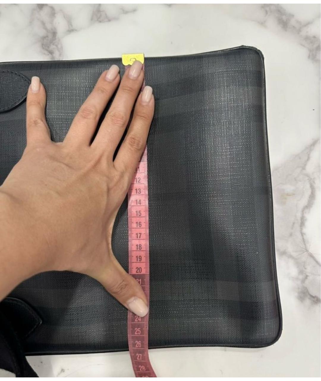 BURBERRY Черная сумка на плечо из искусственной кожи, фото 6