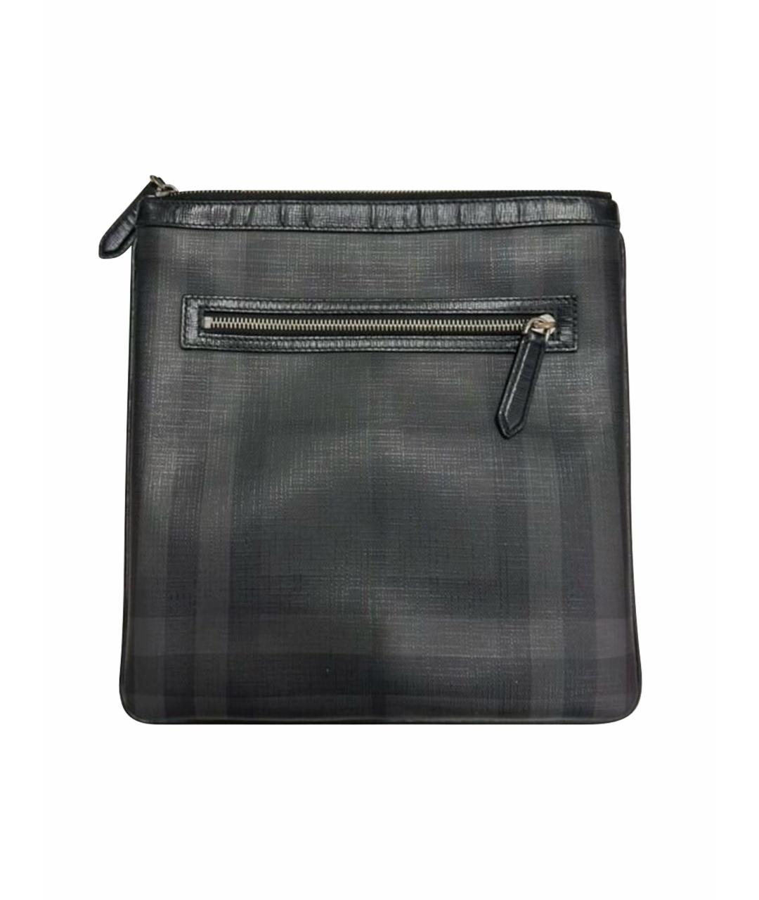 BURBERRY Черная сумка на плечо из искусственной кожи, фото 1