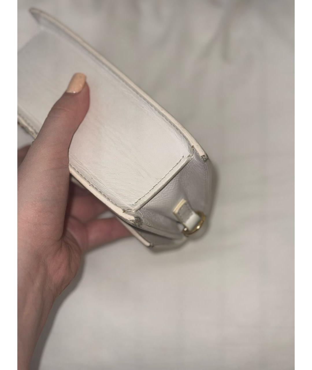 JACQUEMUS Белая кожаная сумка через плечо, фото 8