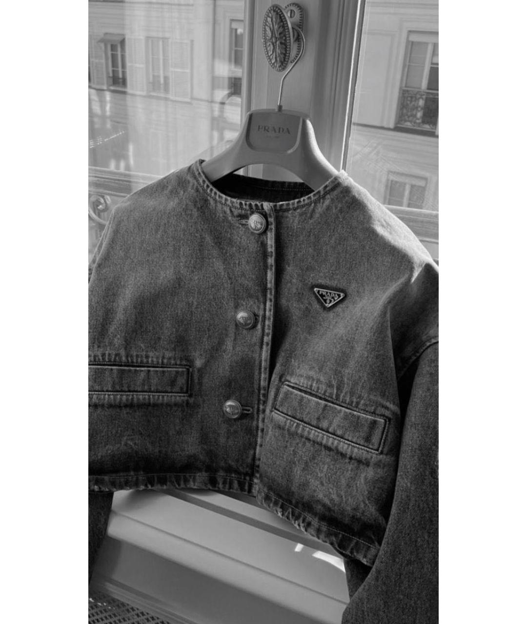 PRADA Синяя деним куртка, фото 3