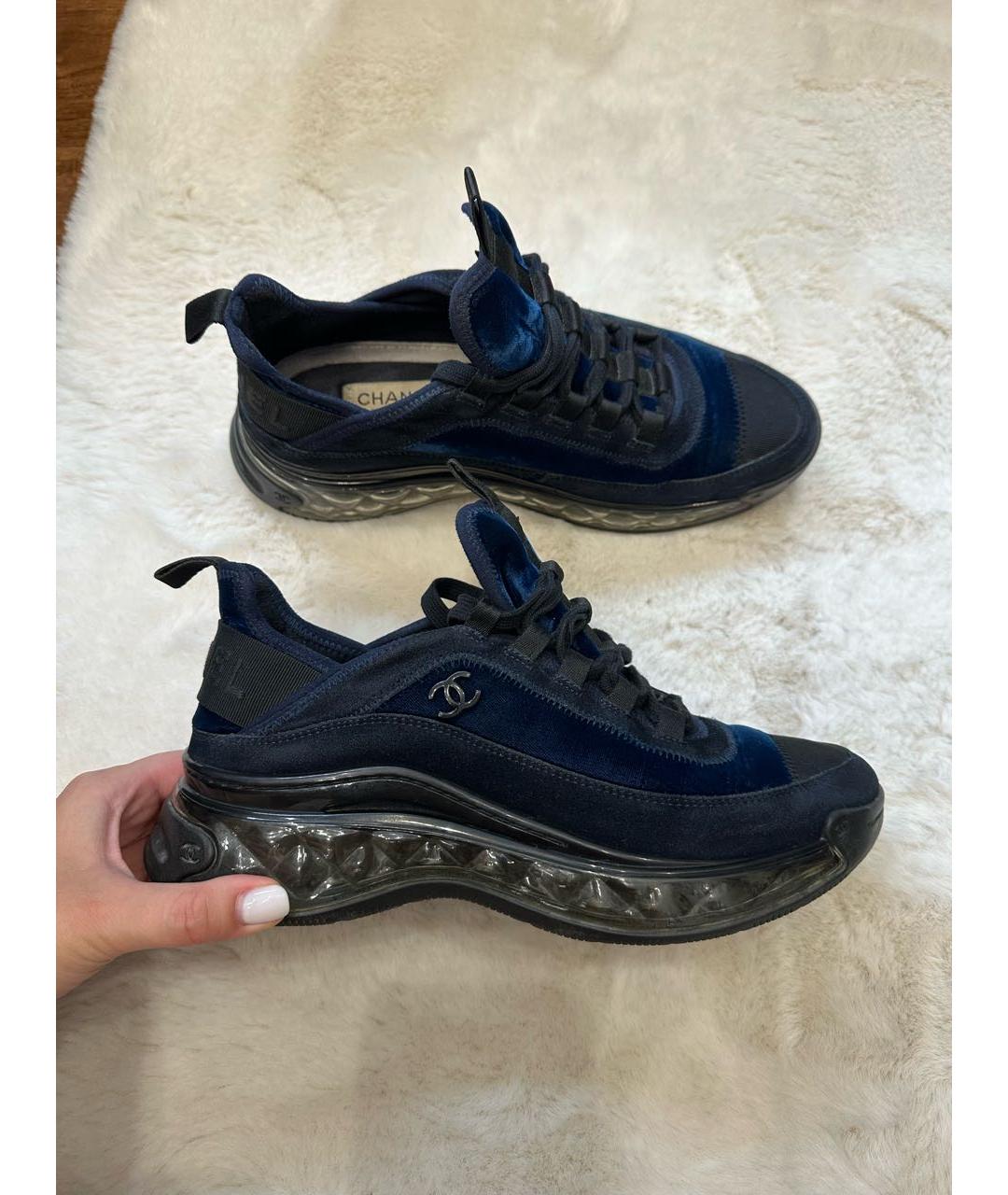 CHANEL Темно-синие кроссовки, фото 6