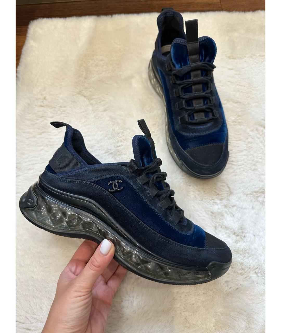 CHANEL Темно-синие кроссовки, фото 9