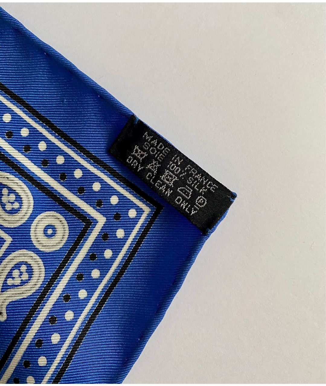 HERMES PRE-OWNED Синий шелковый шарф, фото 5