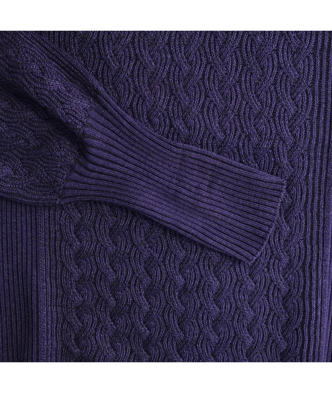 CHANEL Фиолетовый кашемировый джемпер / свитер, фото 5