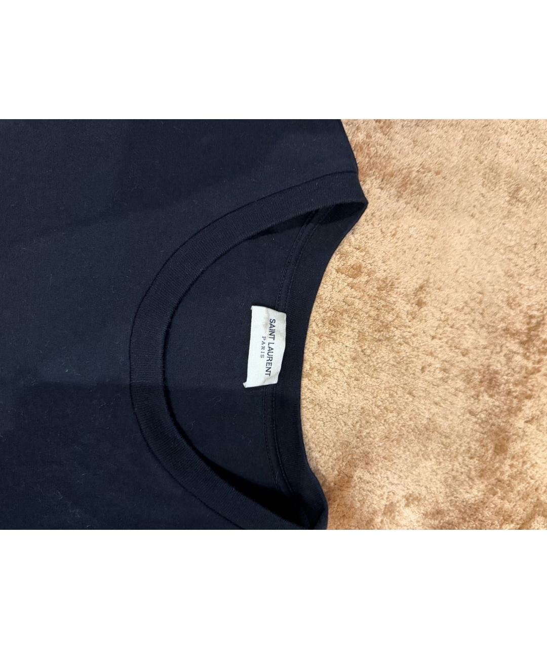 SAINT LAURENT Черная футболка, фото 4