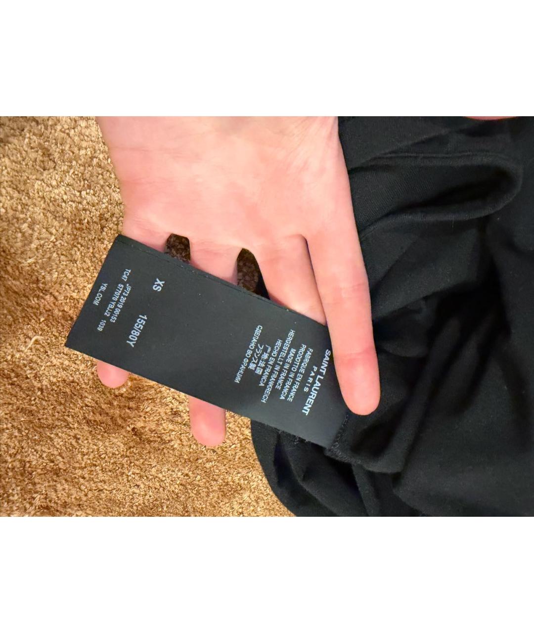 SAINT LAURENT Черная футболка, фото 3