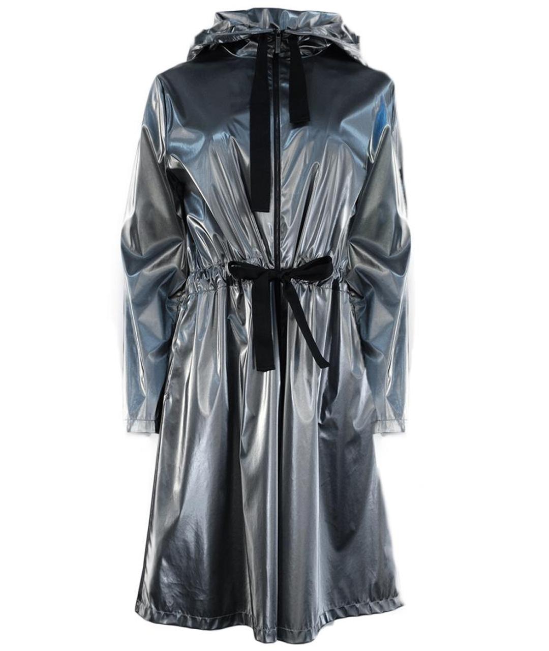 CAROLINA HERRERA Серебрянный полиэстеровый тренч/плащ, фото 1