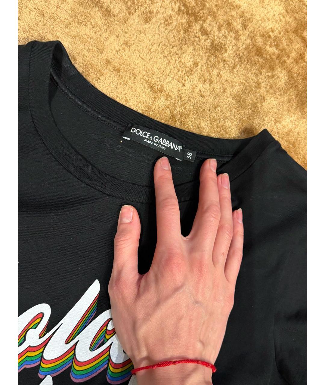 DOLCE&GABBANA Черная футболка, фото 2