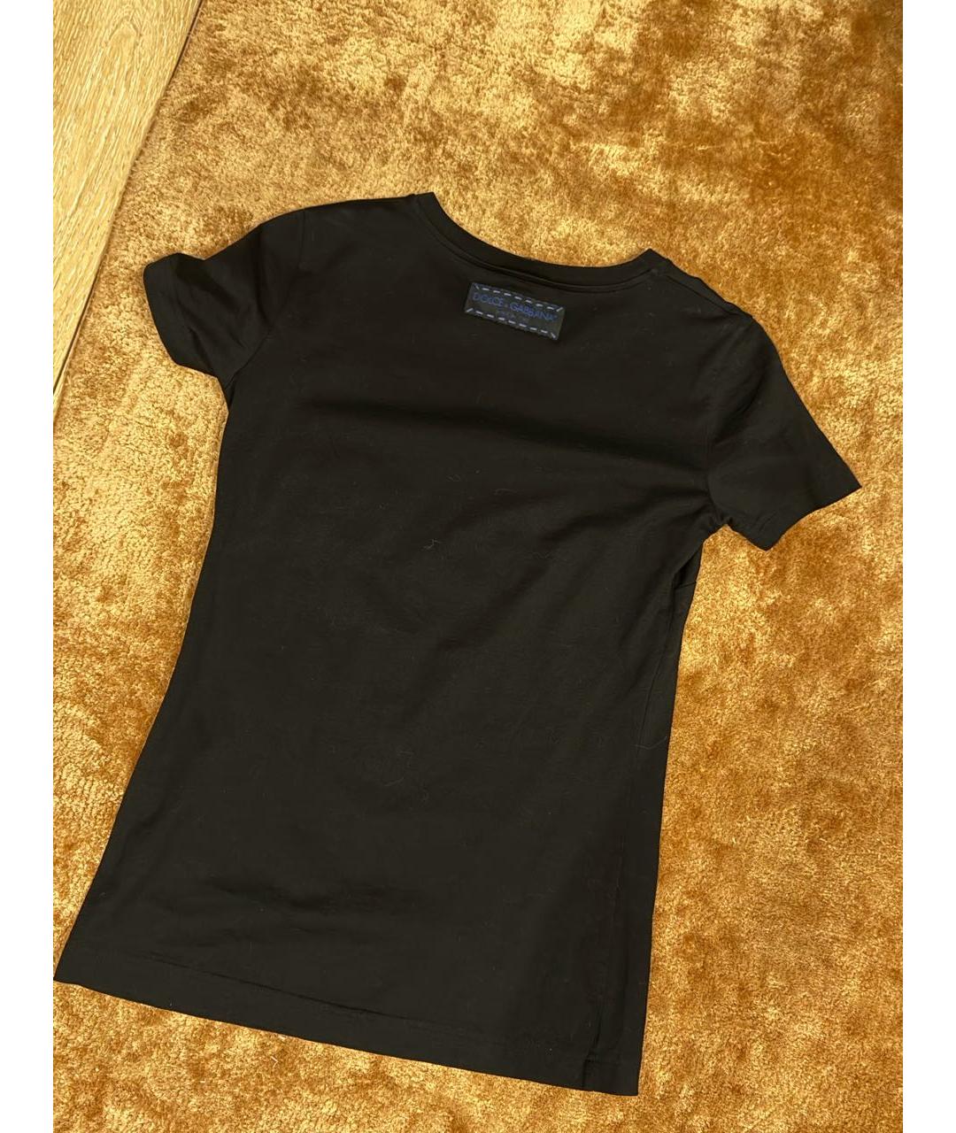 DOLCE&GABBANA Черная футболка, фото 3