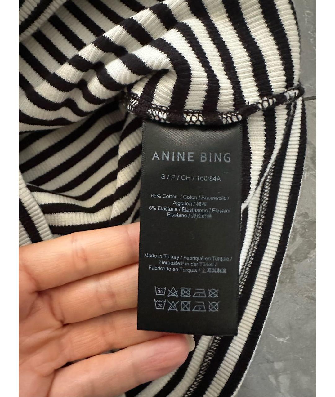 ANINE BING Хлопко-эластановая майка, фото 5