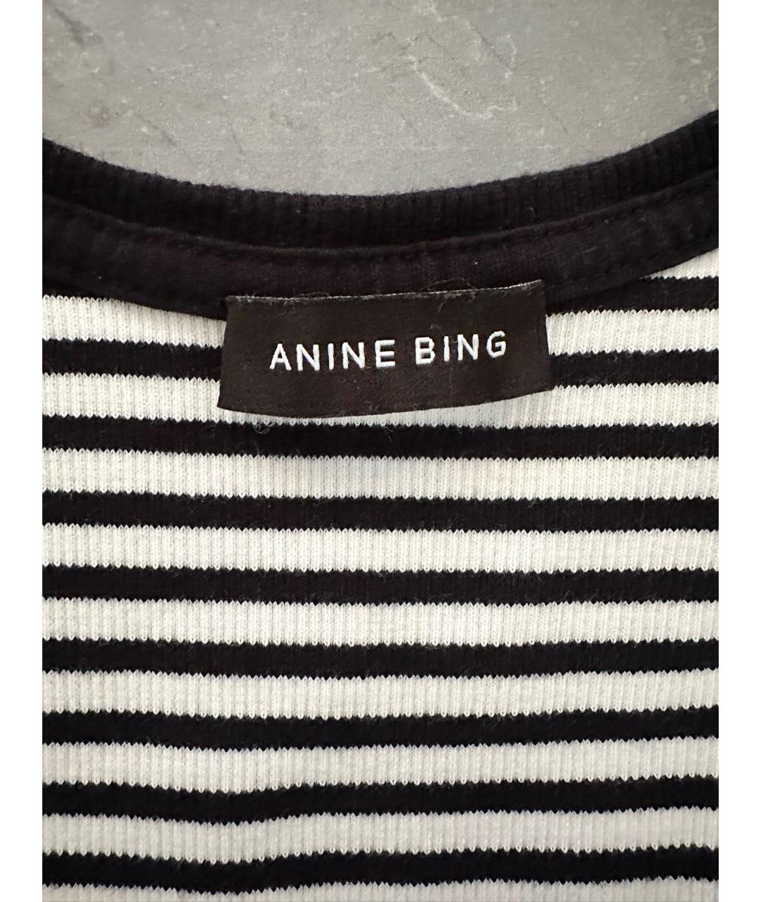 ANINE BING Хлопко-эластановая майка, фото 3
