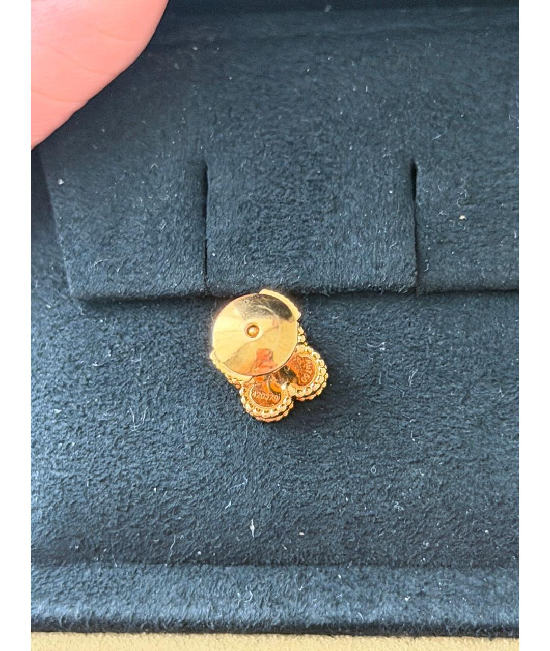 VAN CLEEF & ARPELS Черные серьги из желтого золота, фото 7