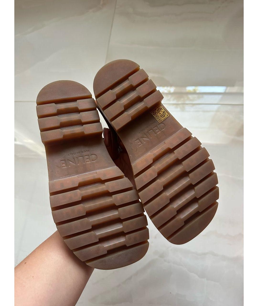 CELINE Коричневые сандалии, фото 4