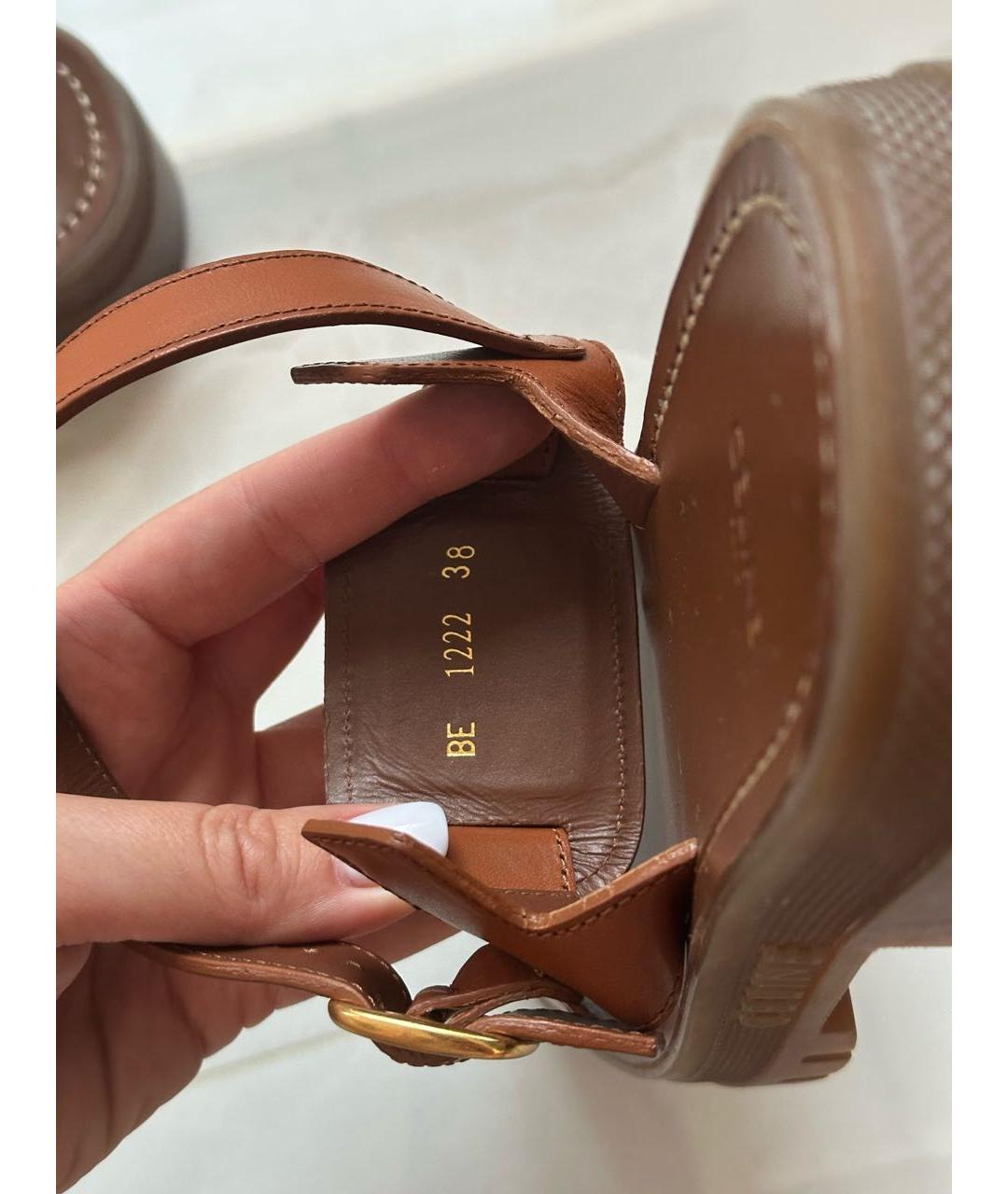 CELINE Коричневые сандалии, фото 6
