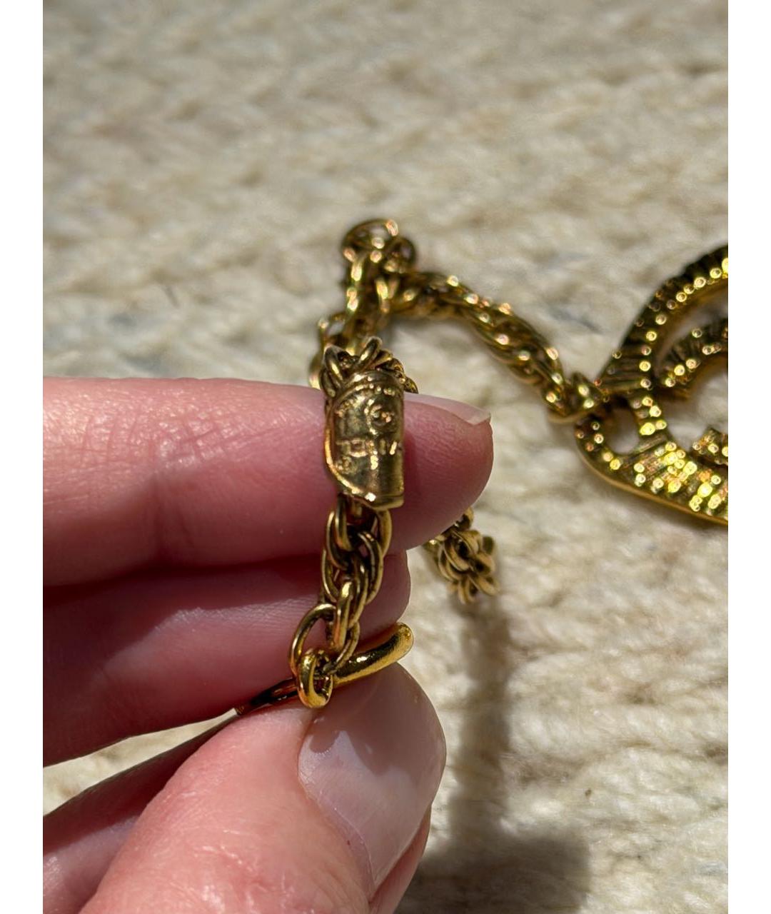 CHANEL Золотой металлический чокер, фото 5