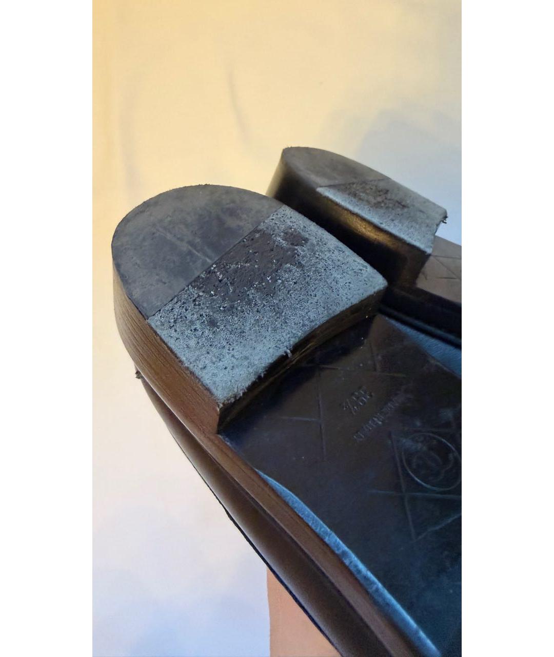 CHANEL Черные кожаные лоферы, фото 5