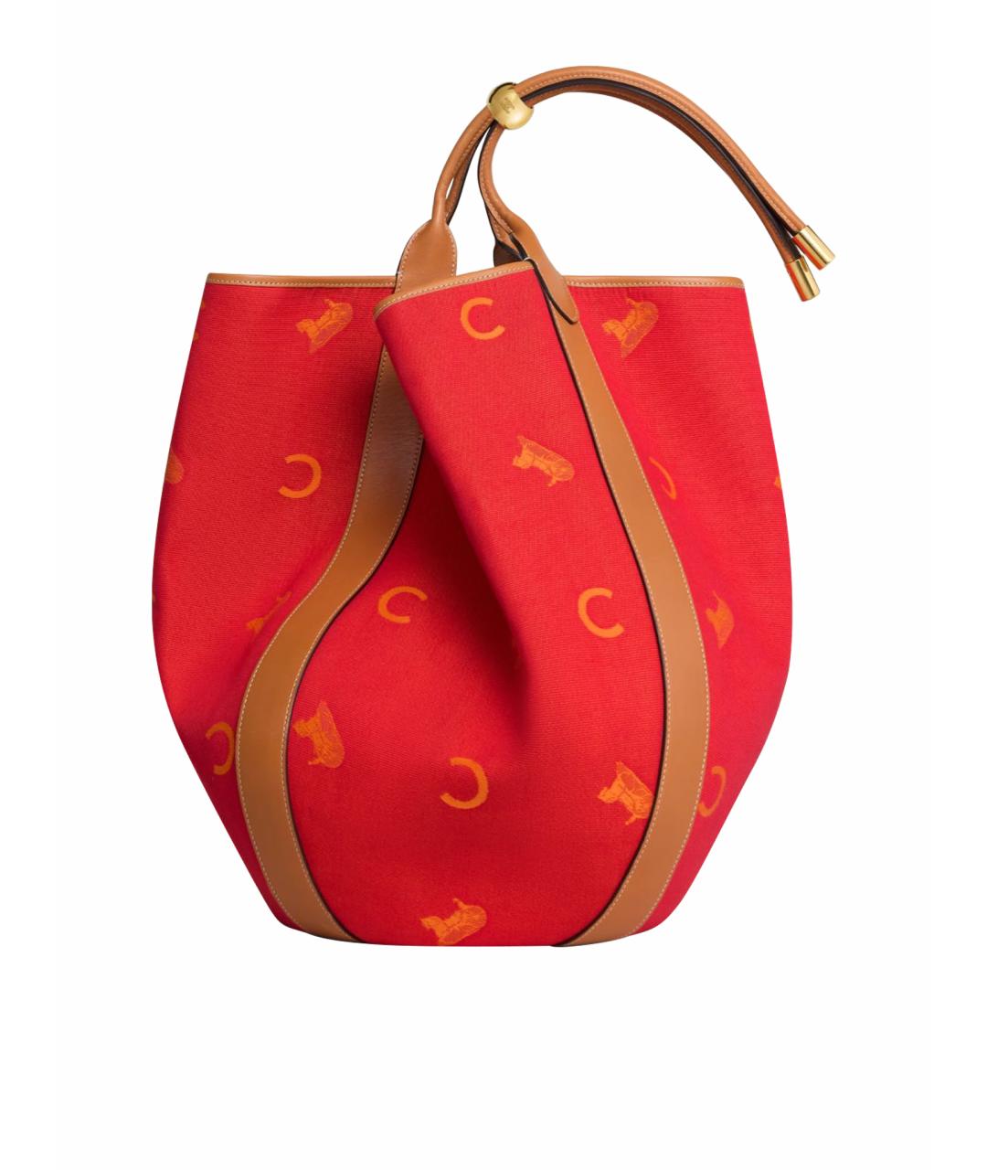 CELINE Красная сумка тоут, фото 1