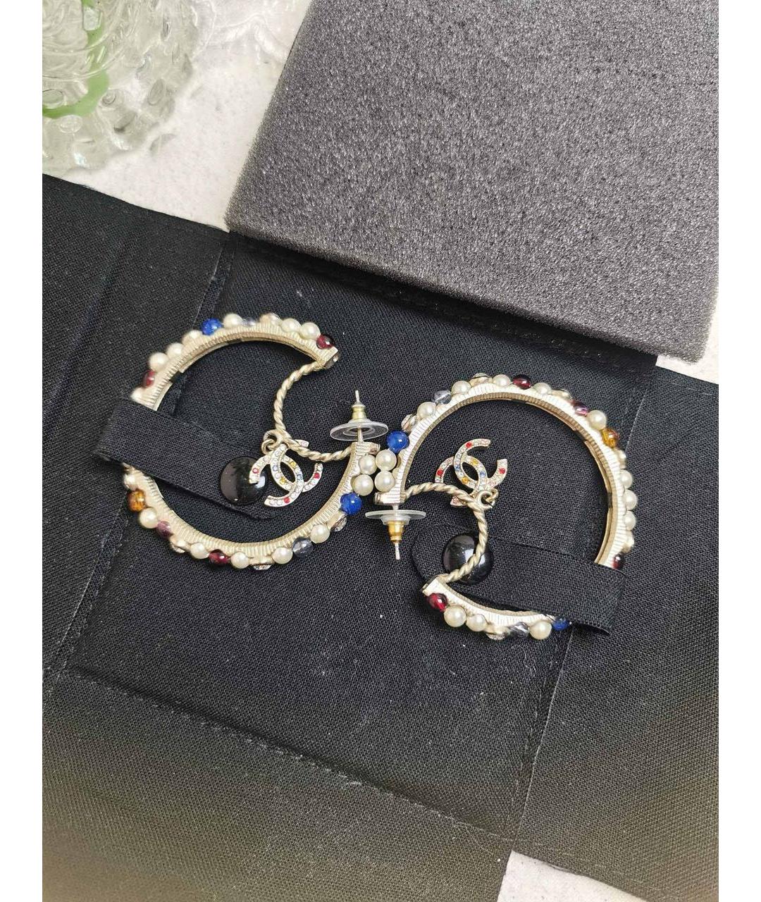 CHANEL Золотые серьги, фото 2