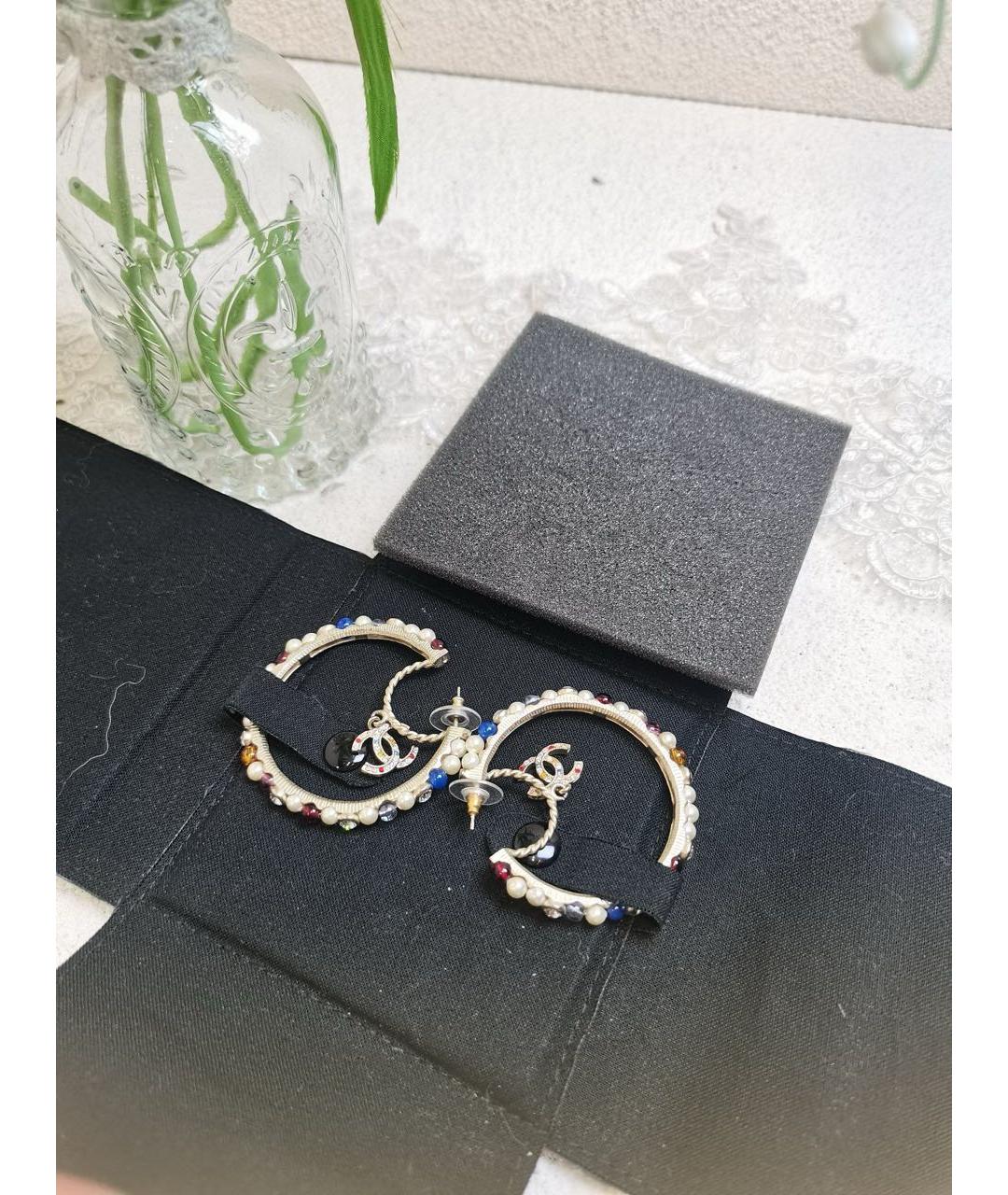 CHANEL Золотые серьги, фото 5