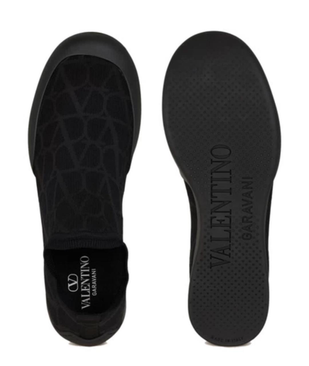 VALENTINO Черные высокие кроссовки / кеды, фото 4