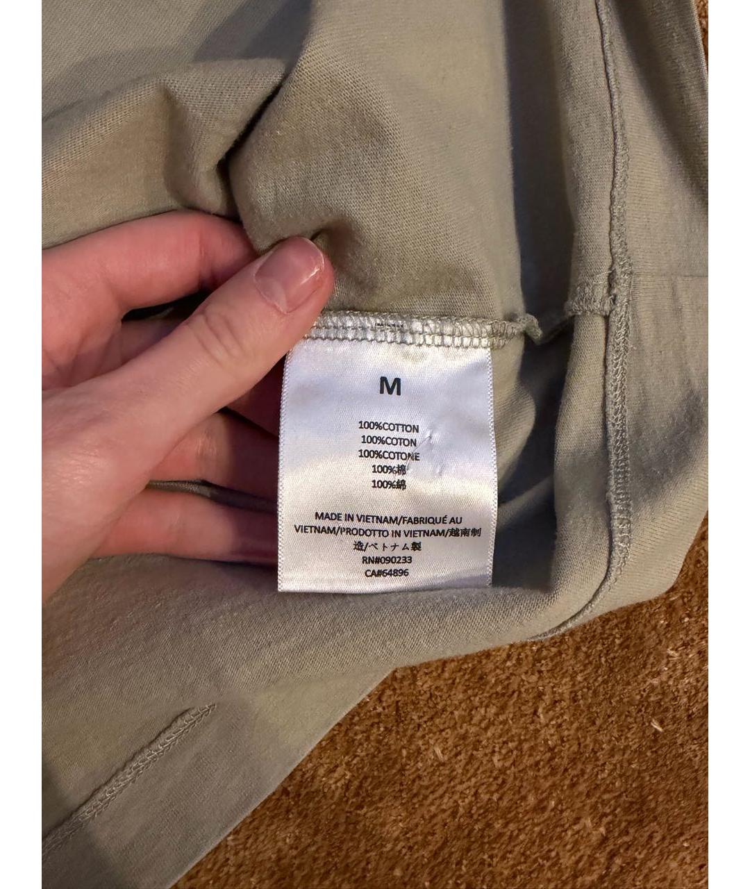 FEAR OF GOD ESSENTIALS Бежевая хлопковая майка, фото 3